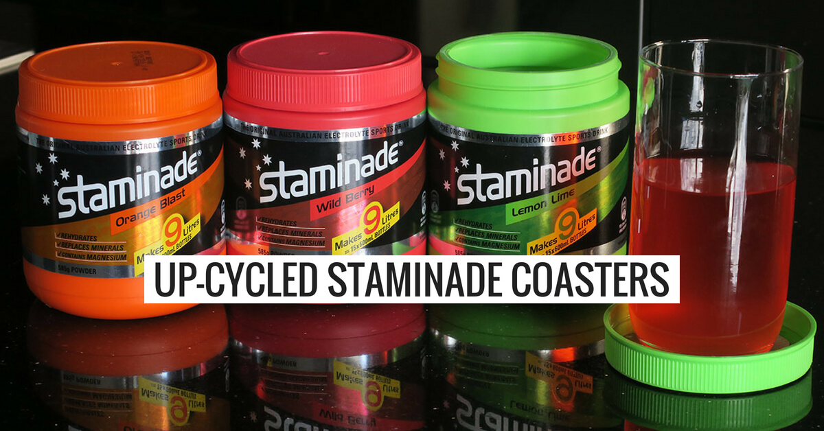 Up-Cycled Staminade Coasters