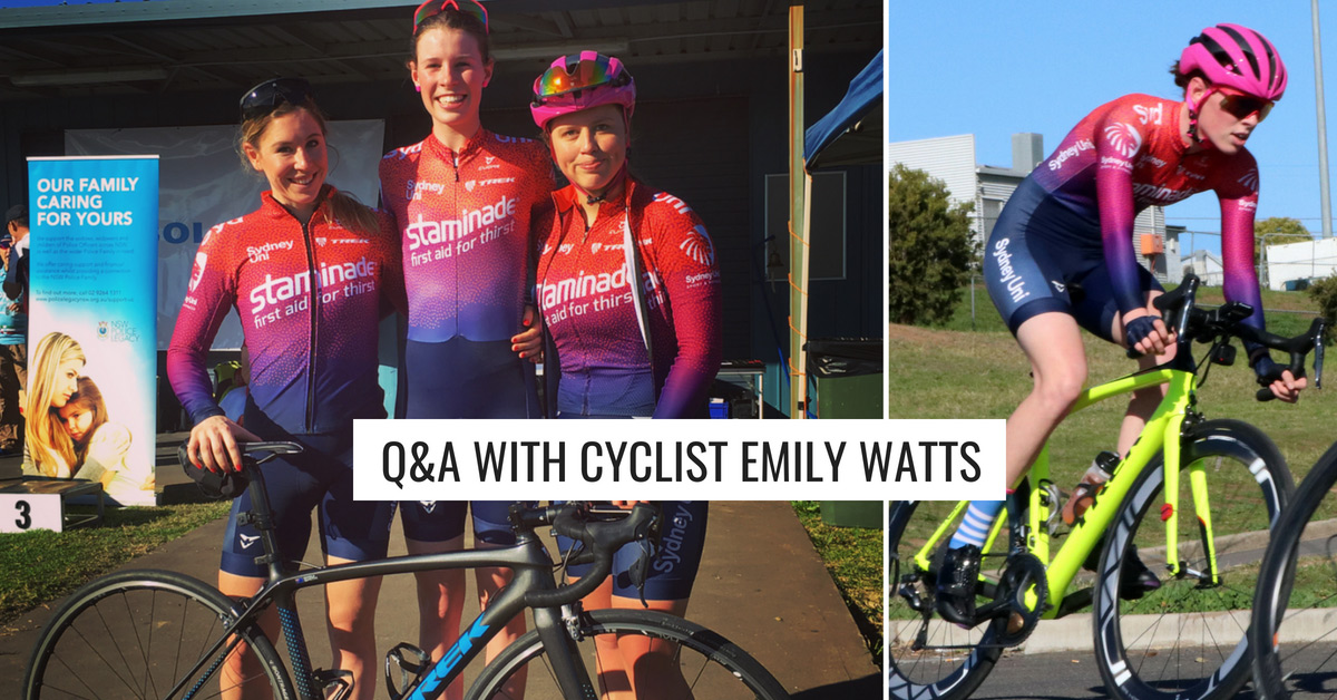 Q&A with Emily Watts – Sydney Uni Women’s Cycling Team