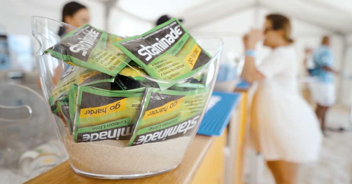 Staminade lemon lime sports powder sachets