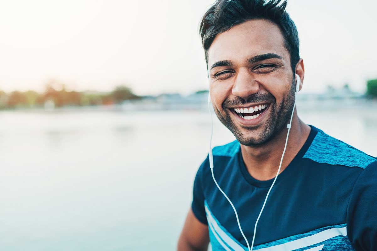 smiling man